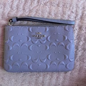 COACH wristlet, silver zipper, BRAND NEW